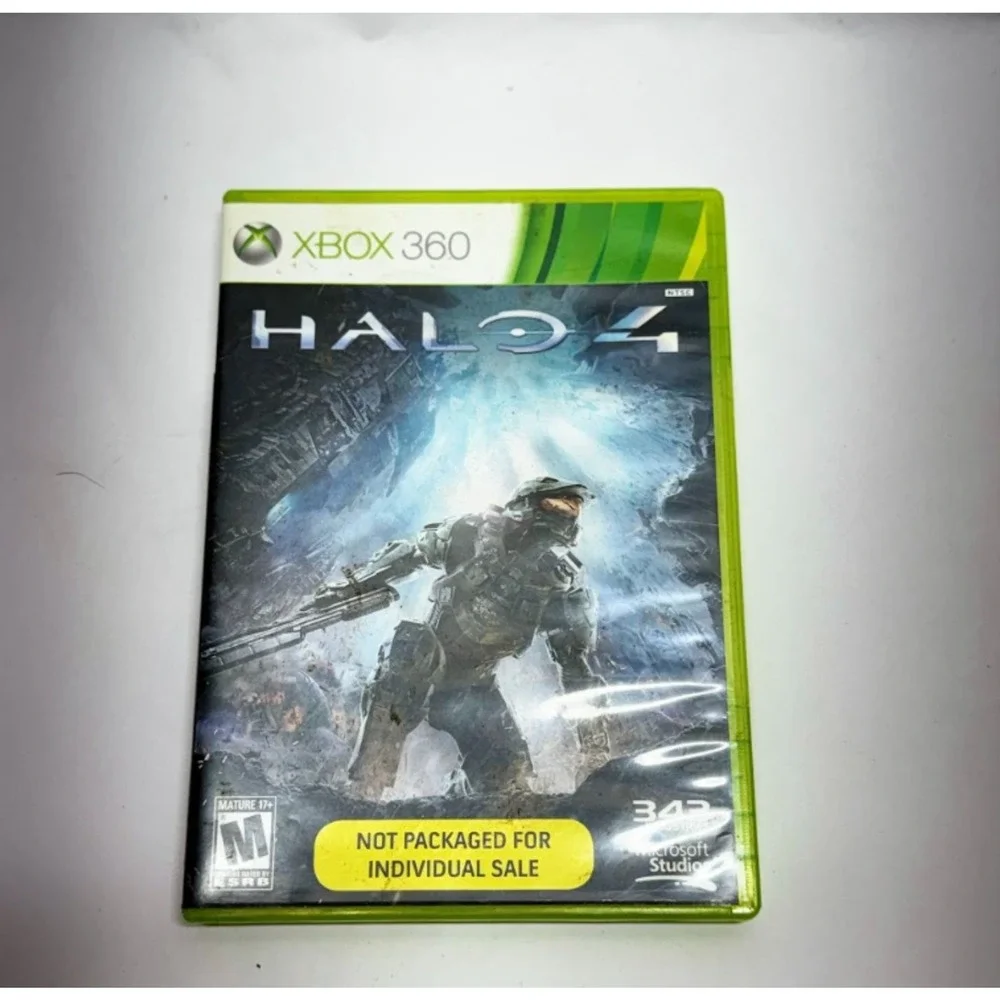 Xbox 360 Game Bundle Halo 4 Assassin's Creed COD World at War 4 Game Lot
